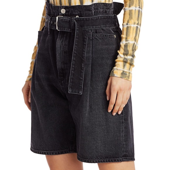 AGOLDE Reworked 90's Paperbag Shorts - Picture 2 of 5